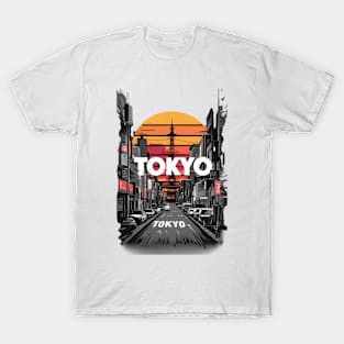 The iconic skyline of Tokyo T-Shirt